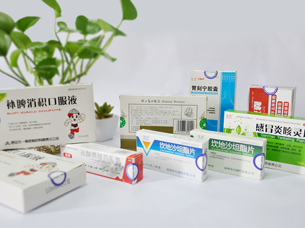 S818纸盒单角封口智能贴标机适用样品